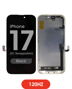 FX5 Incell 120Hz - Aftermarket LCD Screen and Digitizer Assembly for iPhone 17 (IC Swappable) (Black) - Injured Gadgets