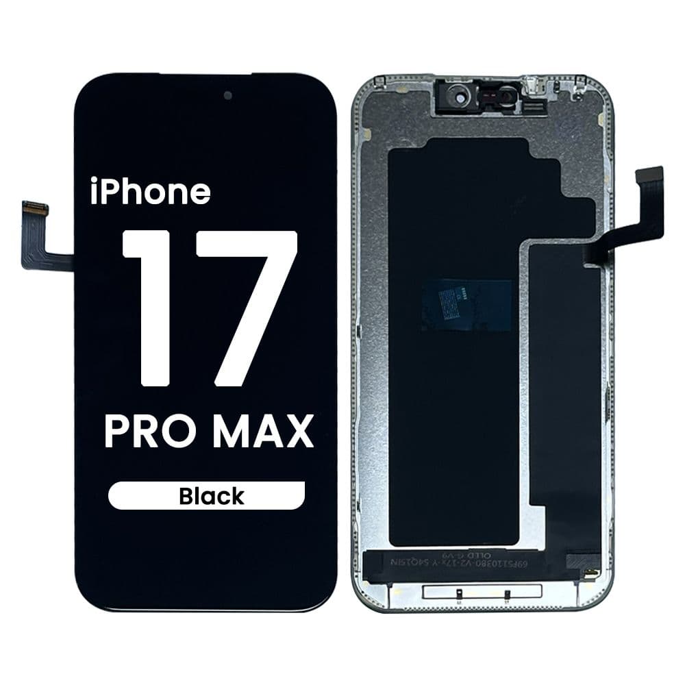FX5 Soft OLED 120Hz - Aftermarket OLED Screen and Digitizer Assembly for iPhone 17 Pro Max (IC Swappable) (Black)