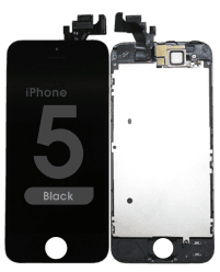 Complete Assembly - Touch Screen Glass Digitizer / LCD Display for iPhone 5 (Front camera / Prox Sensor / Earspeaker Pre-Installed) (Black)