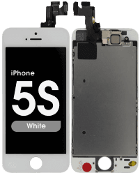 Complete Assembly - LCD Screen and Digitizer Assembly for iPhone 5S (Front camera / Prox Sensor / Earspeaker Pre-Installed) (White)