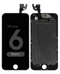 Complete Assembly - LCD Screen and Digitizer Assembly for iPhone 6 (Front camera / Prox Sensor / Earspeaker Pre-Installed) (Black)