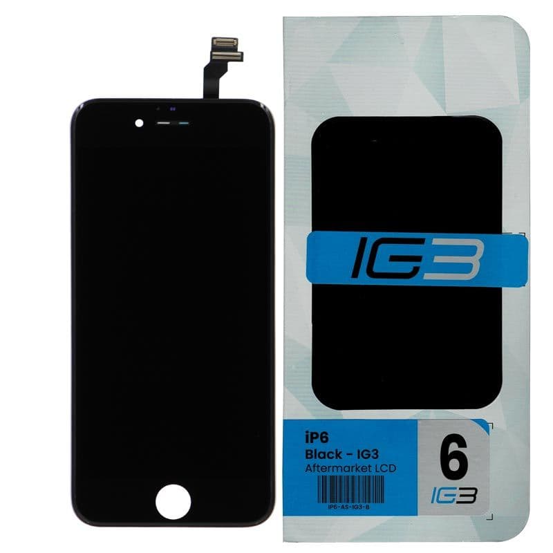 IG3 - Aftermarket LCD Screen and Digitizer Assembly for iPhone 6 (Black)