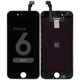 Premium Refurbished - LCD Screen and Digitizer Assembly for iPhone 6 (Black)