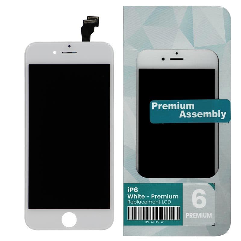 Premium Refurbished - LCD Screen and Digitizer Assembly for iPhone 6 (White)