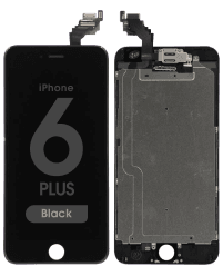 Complete Assembly - LCD Screen and Digitizer Assembly for iPhone 6 Plus (Front camera / Prox Sensor / Earspeaker Pre-Installed) (Black)