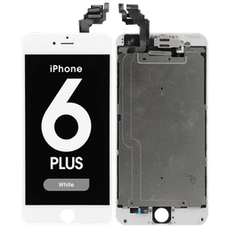 Complete Assembly - LCD Screen and Digitizer Assembly for iPhone 6 Plus (Front camera / Prox Sensor / Earspeaker Pre-Installed) (White)