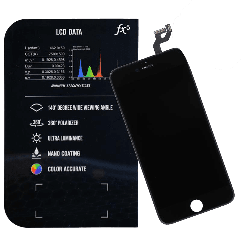 FX5 LCD Panel Screen and Digitizer Assembly, Black, for iPhone 6S Plus (5.5")