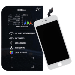 FX5 LCD Panel Screen and Digitizer Assembly, White, for iPhone 6S Plus (5.5")