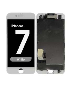 Complete Assembly - LCD Screen and Digitizer Assembly for iPhone 7 (Front Camera / Prox Sensor / Earspeaker Pre-Installed) (White)