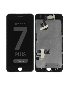Complete Assembly - LCD Screen and Digitizer Assembly for iPhone 7 Plus (Front camera / Prox Sensor / Earspeaker Pre-Installed) (Black)