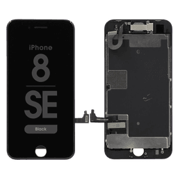 Complete Assembly - LCD Screen and Digitizer Assembly for iPhone 8 / SE (2020) (Front camera / Prox Sensor / Earspeaker Pre-Installed) (Black)