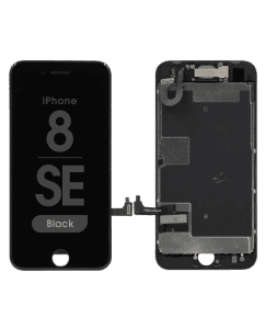 Complete Assembly - LCD Screen and Digitizer Assembly for iPhone 8 / SE (2020) (Front camera / Prox Sensor / Earspeaker Pre-Installed) (Black)