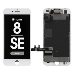 Complete Assembly - LCD Screen and Digitizer Assembly for iPhone 8 / SE (2020) (Front camera / Prox Sensor / Earspeaker Pre-Installed) (White)