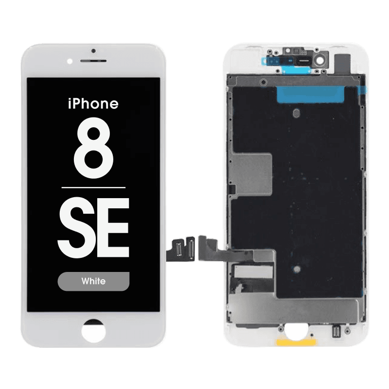 Premium Refurbished - LCD Screen and Digitizer Assembly for iPhone 8 / SE (2020) (White)