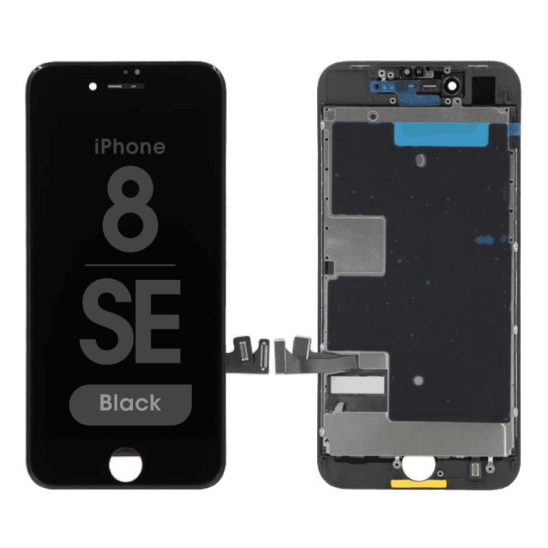 Service Pack - LCD Screen and Digitizer Assembly for iPhone 8 / SE (2020) / SE (2022) (Black)