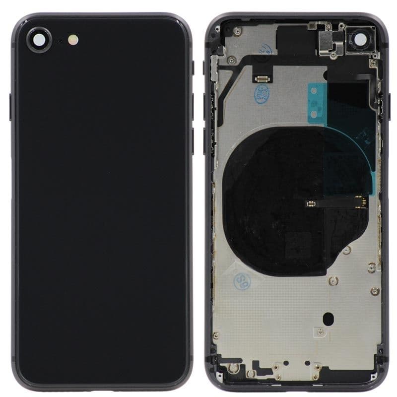 Back Housing for iPhone 8 (No Logo) (Black)