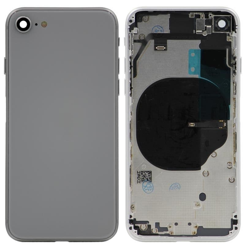 Back Housing for iPhone 8 (No Logo) (White)