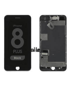 Complete Assembly - LCD Screen and Digitizer Assembly for iPhone 8 Plus (Front camera / Prox Sensor / Earspeaker Pre-Installed) (Black)