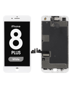 Complete Assembly - LCD Screen and Digitizer Assembly for iPhone 8 Plus (Front camera / Prox Sensor / Earspeaker Pre-Installed) (White)