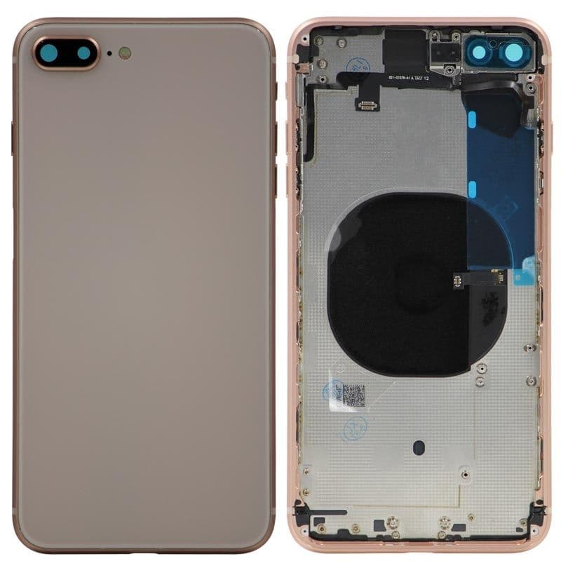 Back Housing for iPhone 8 Plus (No Logo) (Gold)