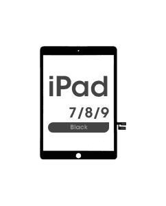 Premium - Glass and Digitizer Touch Panel for iPad 7 / iPad 8 (Black) (10.2)