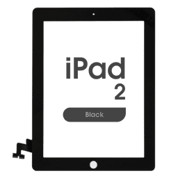 Aftermarket - Glass and Digitizer Touch Panel for iPad 2 (Black)
