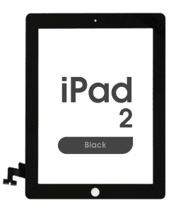 Premium - Glass and Digitizer Touch Panel for iPad 2 (Black)