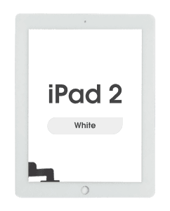 Aftermarket - Glass and Digitizer Touch Panel for iPad 2 (White)