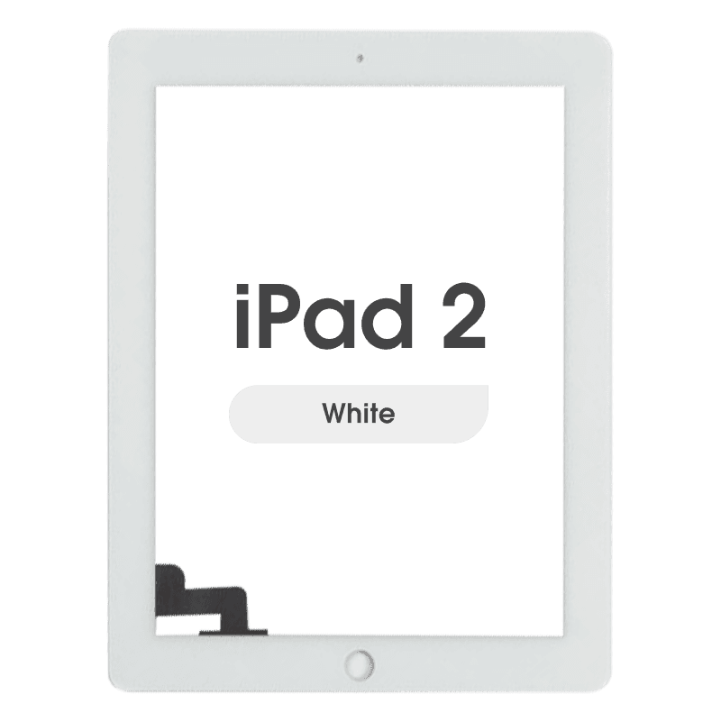 Aftermarket - Glass and Digitizer Touch Panel for iPad 2 (White)