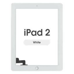 Aftermarket - Glass and Digitizer Touch Panel for iPad 2 (White)