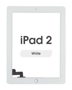Premium - Glass and Digitizer Touch Panel for iPad 2 (White)