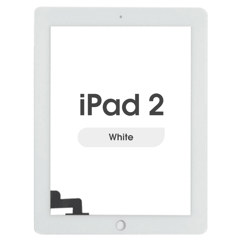 Premium - Glass and Digitizer Touch Panel for iPad 2 (White)