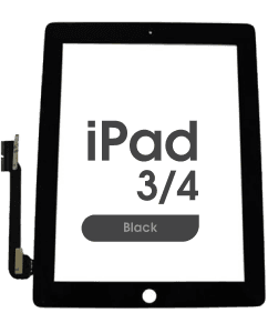 Aftermarket - Glass and Digitizer Touch Panel for iPad 3 / iPad 4 (Black)