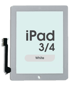Aftermarket - Glass and Digitizer Touch Panel for iPad 3 / iPad 4 (White)