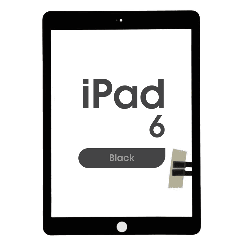 Aftermarket - Glass and Digitizer Touch Panel for iPad 6 (Black)