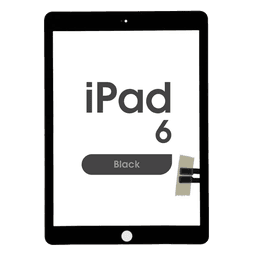 Aftermarket - Glass and Digitizer Touch Panel for iPad 6 (Black)