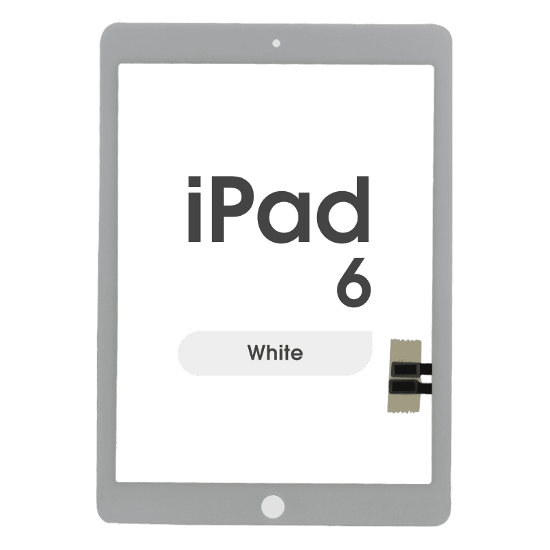 Aftermarket - Glass and Digitizer Touch Panel for iPad 6 (White)