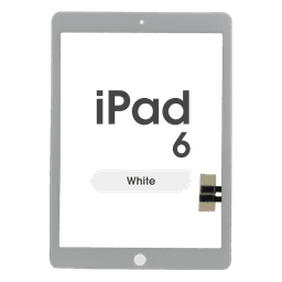 Aftermarket - Glass and Digitizer Touch Panel for iPad 6 (White)