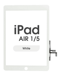 Aftermarket - Glass and Digitizer Touch Panel for iPad Air 1 / iPad 5 (White)