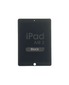 Premium Refurbished - Glass and Digitizer Full LCD Assembly for iPad Air 2 w/ Pre-installed Sleep / Wake Flex (Black)