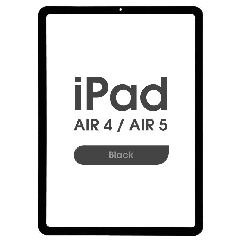 Aftermarket - Front Glass for iPad Air 4 / Air 5 (Black)