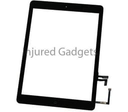 Aftermarket w/ Home Button - Glass and Digitizer Touch Panel for iPad Air 1 / iPad 5 (Black)