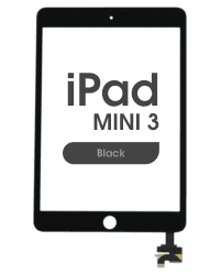 Aftermarket - Glass and Digitizer Touch Panel for iPad Mini 3 (Black)