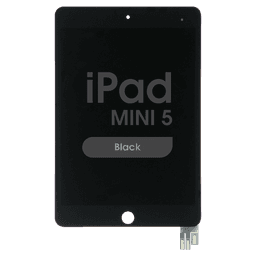 FX5 Fused - LCD Glass and Digitizer Complete Assembly w/ Pre-installed Sleep / Wake Flex for iPad Mini 5 (Black)