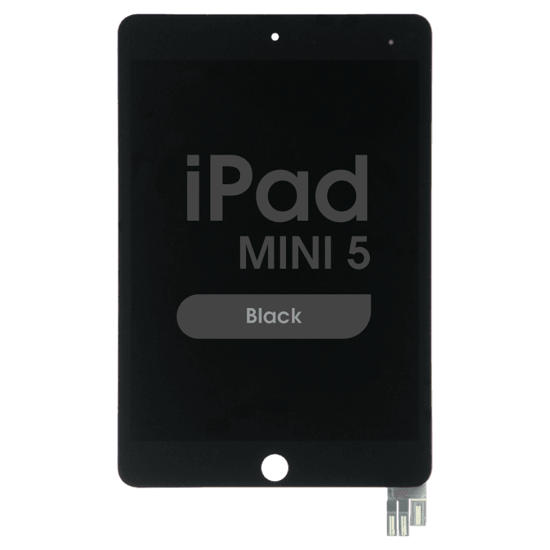 FX5 Fused - LCD Glass and Digitizer Complete Assembly w/ Pre-installed Sleep / Wake Flex for iPad Mini 5 (Black)