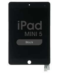 Premium Refurbished - Glass and Digitizer Full LCD Assembly for iPad Mini 5 (Sleep / Wake Flex Pre-Soldered) (Black)