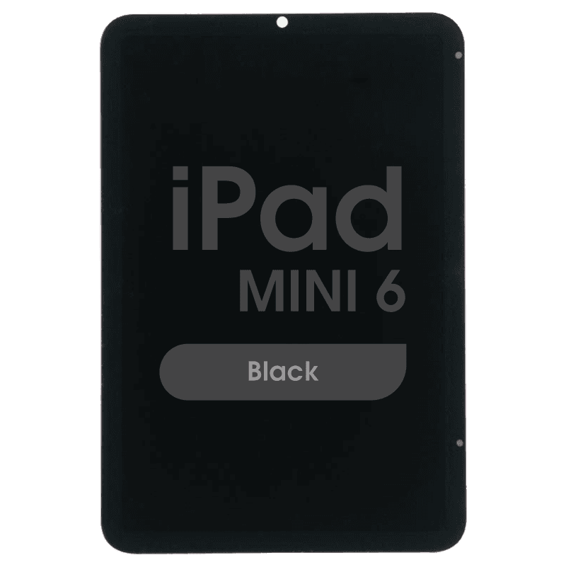 Premium Refurbished - Glass and Digitizer Complete LCD Assembly for iPad Mini 6 (Black)