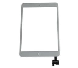 Aftermarket - Glass and Digitizer Touch Panel w/ Home Button for iPad Mini 1 / iPad Mini 2 (White)