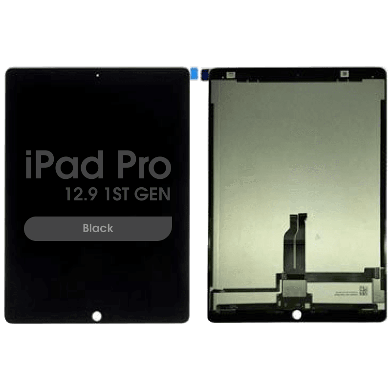 Premium Refurbished – Glass and Digitizer Complete LCD Assembly for iPad Pro 12.9 1st Gen w/ Daughterboard (Black)