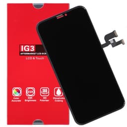 LCD Version Screen and Digitizer Assembly, Black, For iPhone X (After Market)